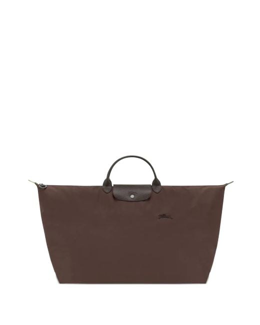 Longchamp Brown XL Le Pliage Green Tote Bag