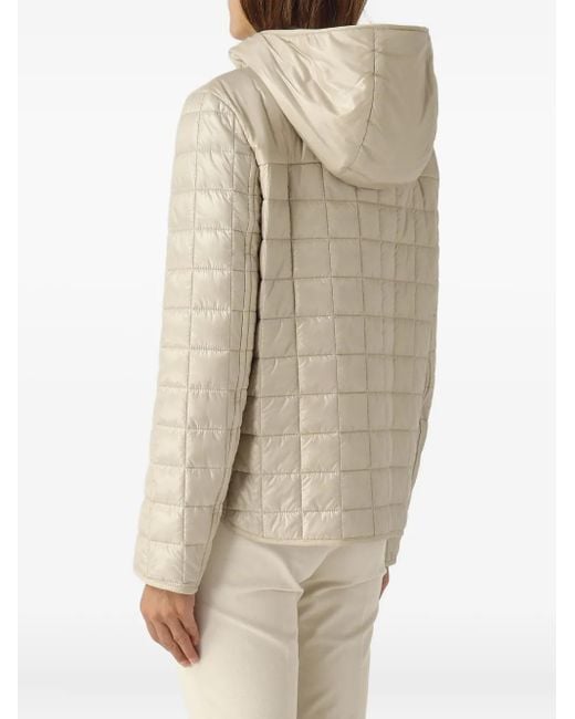 Fay Natural Veste Matelassée À Capuche