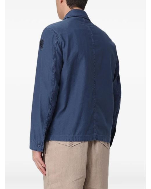Blauer Blue Cotton-Canvas Jacket for men