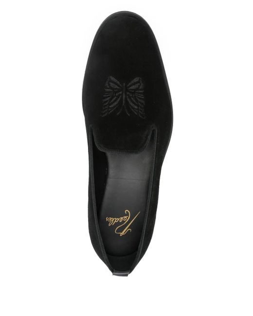 Mocasines con logo grabado Needles de hombre de color Black