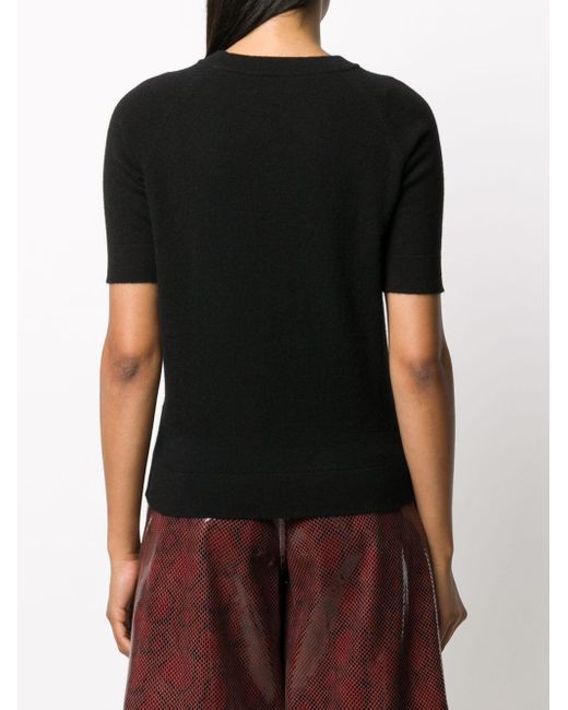 black cashmere t shirt
