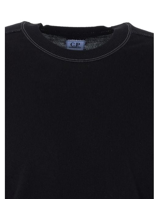 Pull À Patch Logo C P Company pour homme en coloris Blue
