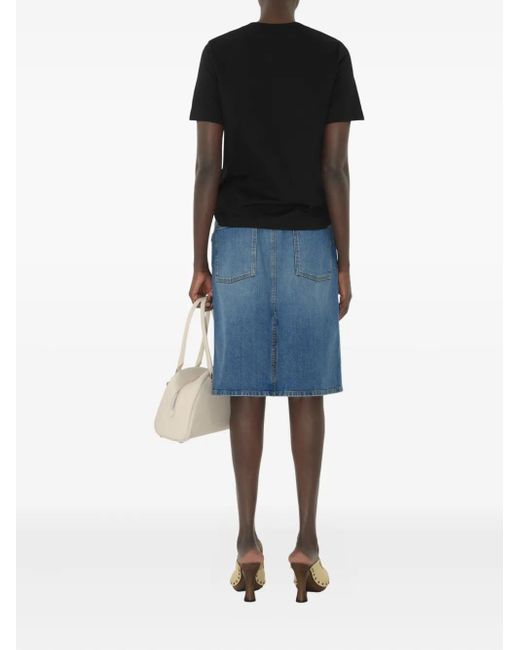 Camiseta de algodón Burberry de color Black