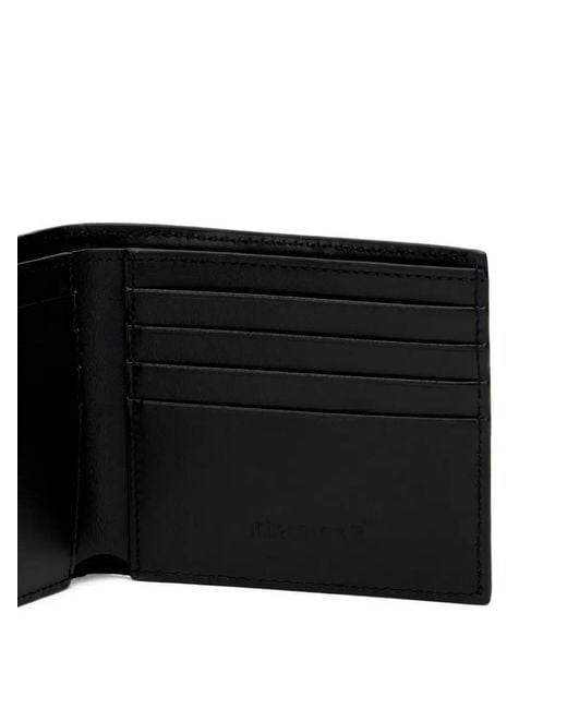 Roberto Cavalli Black Embossed Cardholder for men
