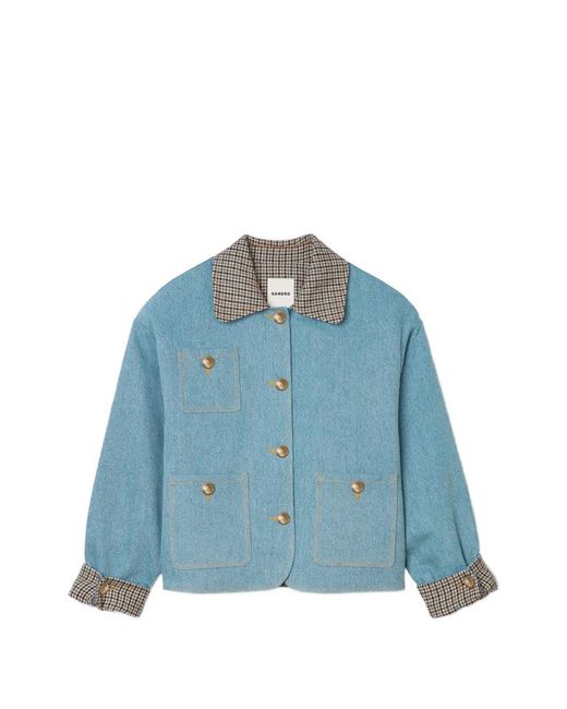 Sandro Blue Denim Jacket