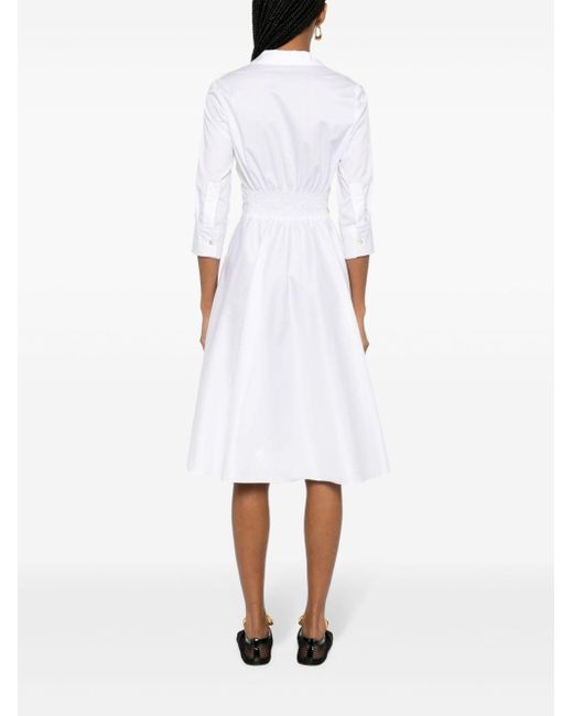 Robe-chemise en popeline Blanca Vita en coloris White