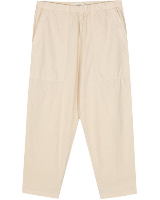 Pantalones con cinturilla elástica Barena de color Natural