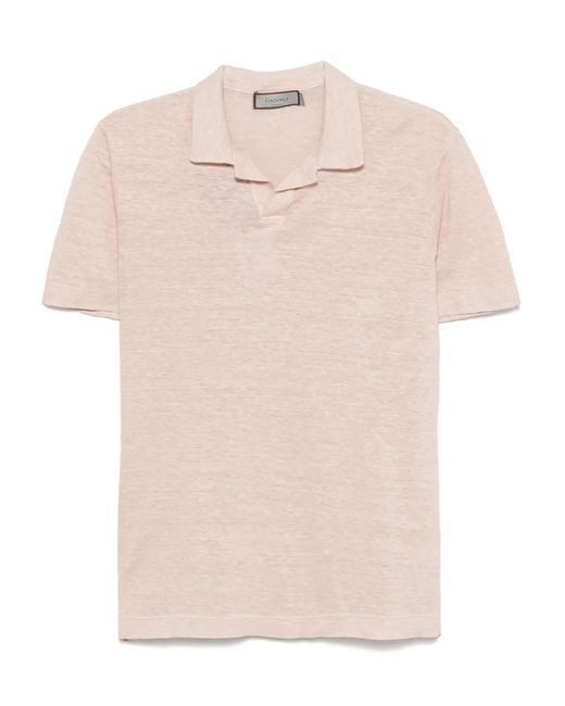 Canali Natural Linen T-Shirt for men