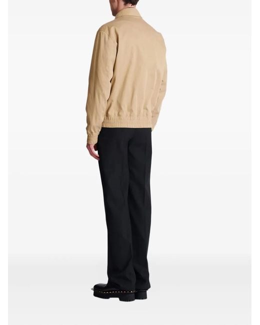 Balmain Natural Canvas Bomber Jacket for men