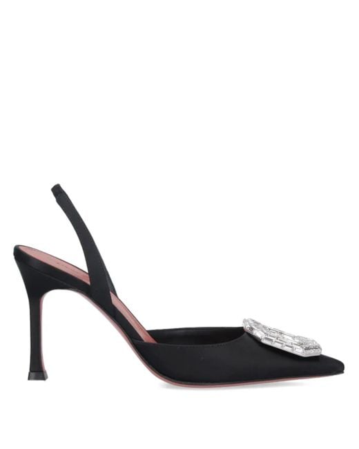 AMINA MUADDI White 105Mm Camelia Pumps
