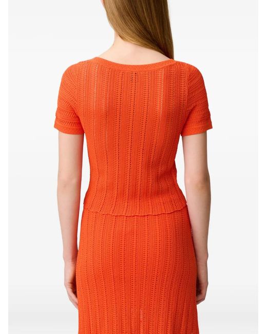 Haut En Maille À Boutonnière Claudie Pierlot en coloris Red