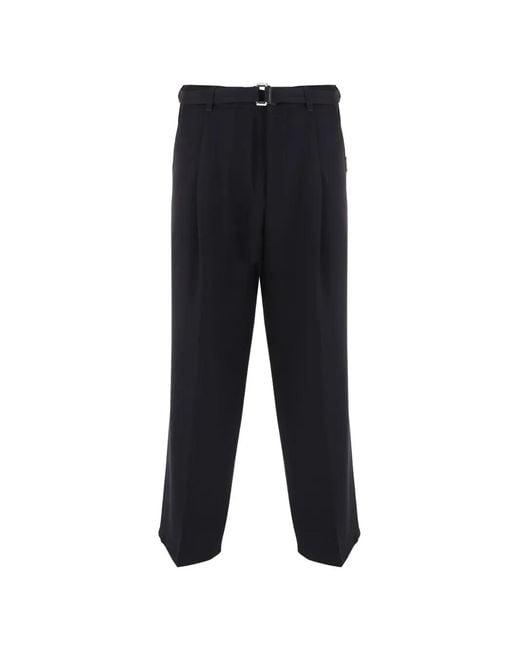 Just Cavalli Blue Belted Pleated Trousers for men