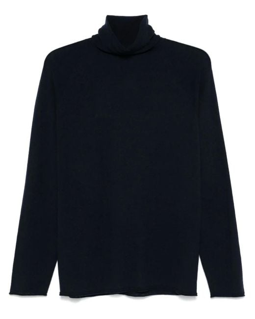 Roberto Collina Blue High-Neck Sweater for men
