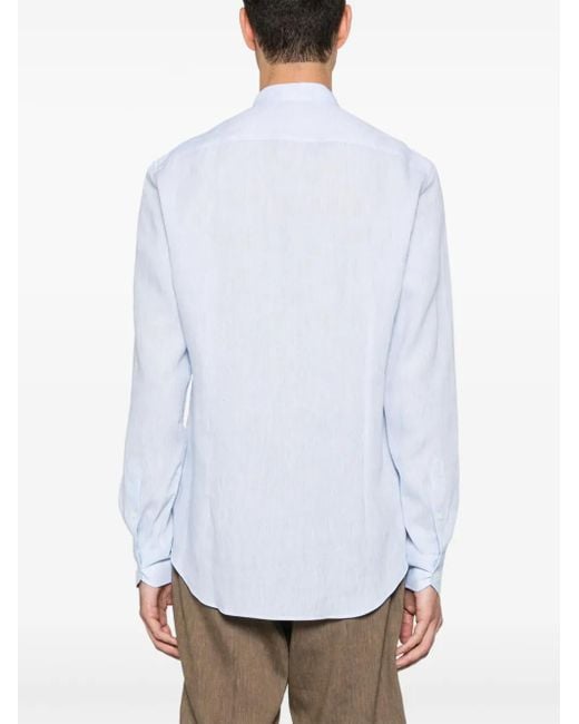Corneliani White Linen Shirt for men