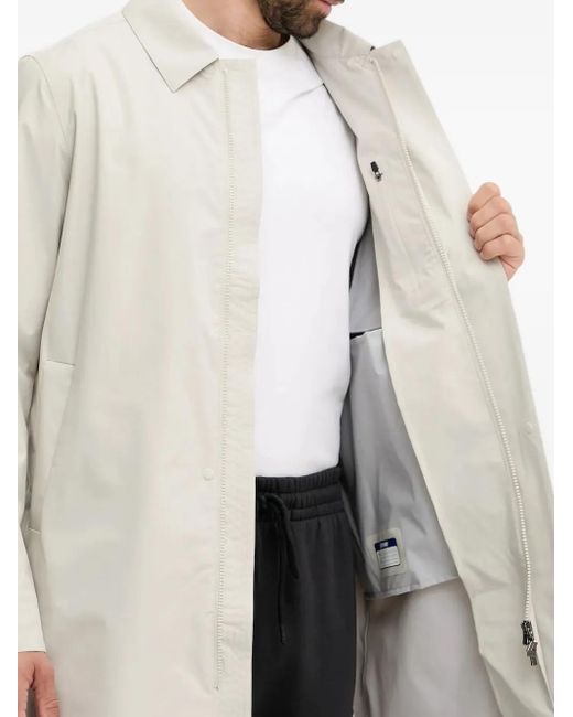 K-Way White Button-Fastening Storm Jacket for men