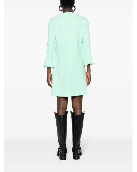 DSquared² Green Round-Neck Shift Minidress