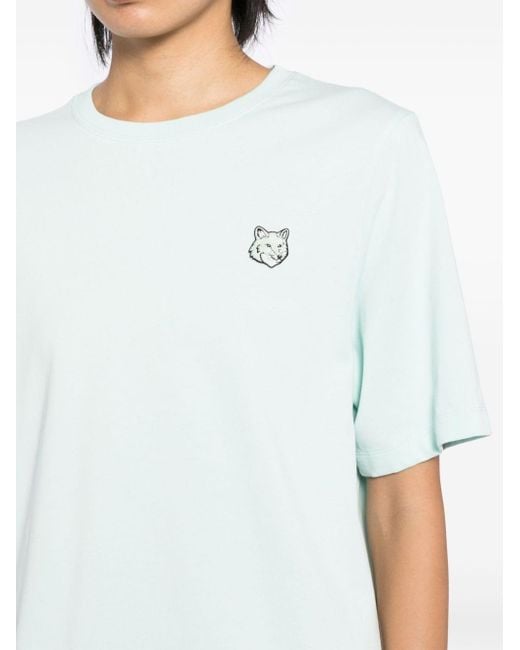 Maison Kitsuné Blue Bold Fox Head Patch T-Shirt