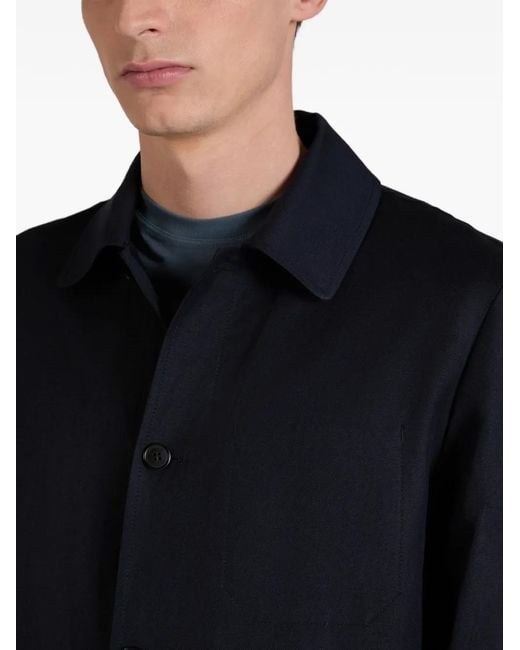Incotex Blue Button-Up Jacket for men