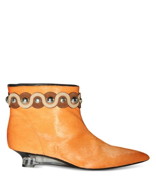 Emilio Pucci Orange Ng Stiefeletten 20Mm