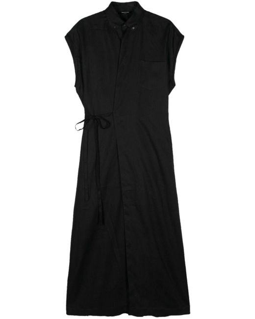Fabiana Filippi Black Linen Maxi Dress