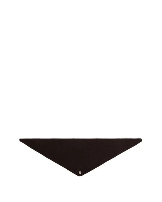 Sandro White Wool Pull Through Scarf