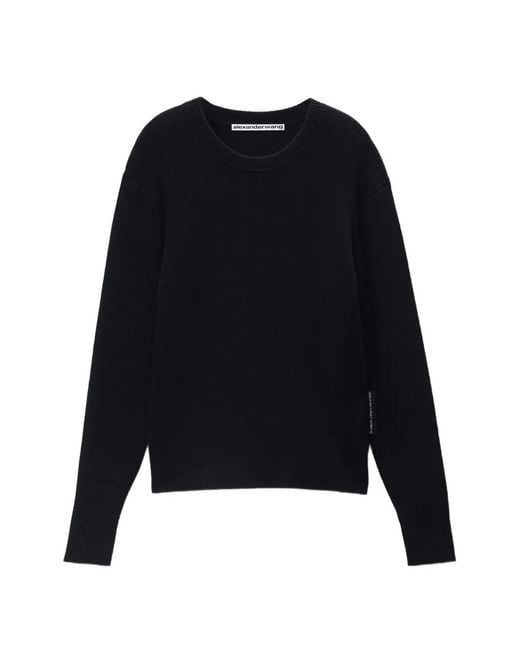 Alexander Wang Black Crewneck Sweater for men