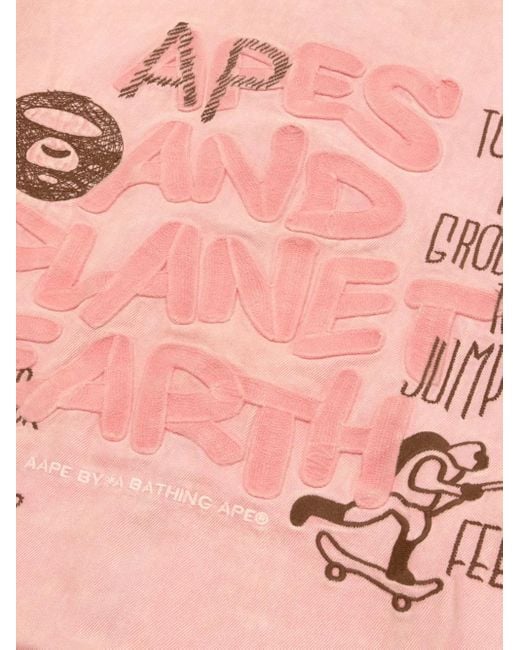 Aape By A Bathing Ape Jack Met Capuchon En Rits in het Pink voor heren
