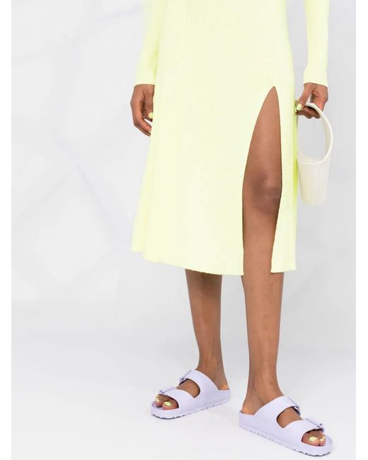 Stella McCartney Yellow Knitted Midi Dress