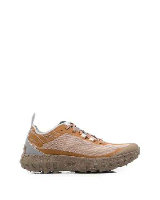 Norda Brown 001 Lace-Up Sneakers for men
