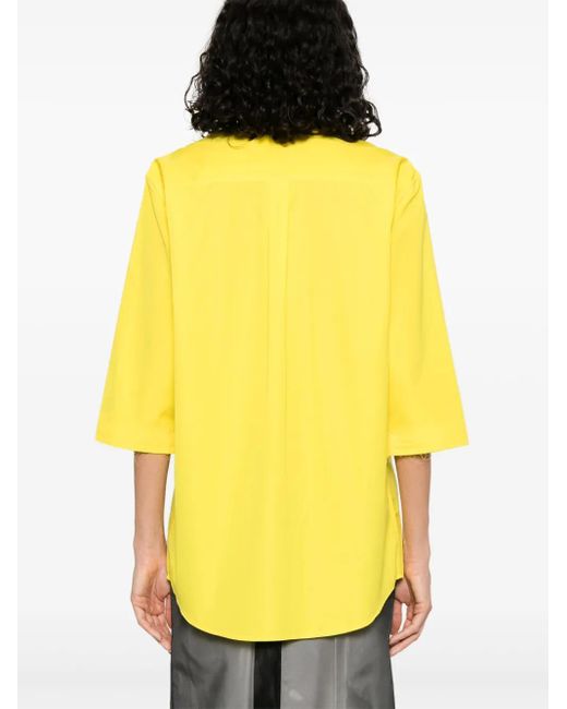 ALAINPAUL Yellow Cotton Shirt
