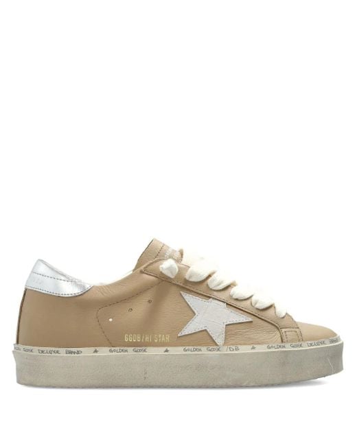 Golden Goose Deluxe Brand Natural Hi Star Leather Sneakers
