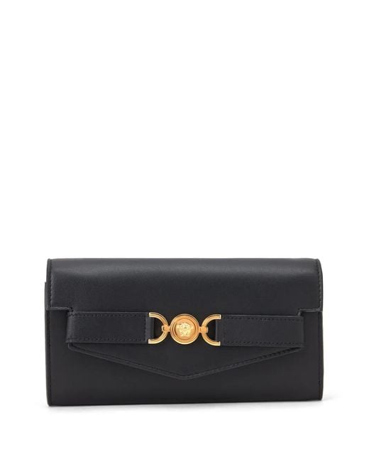 Versace Black Medusa '95 Long Wallet