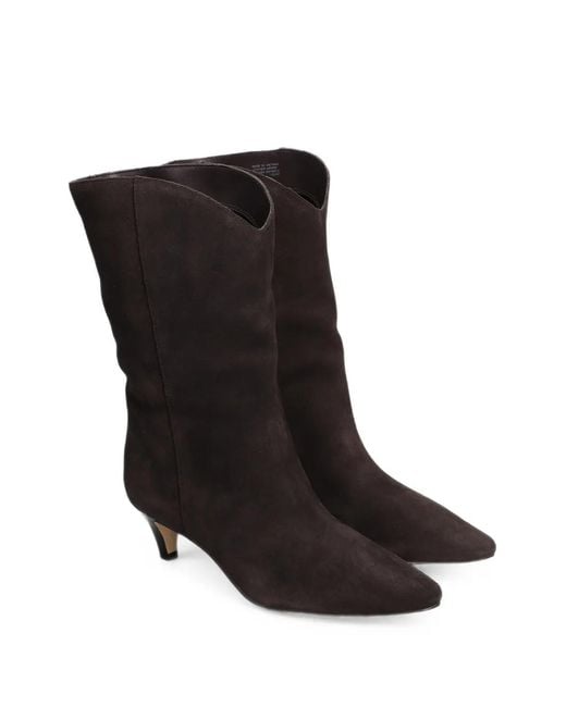 Michael Kors Black Daniela Suede Boots
