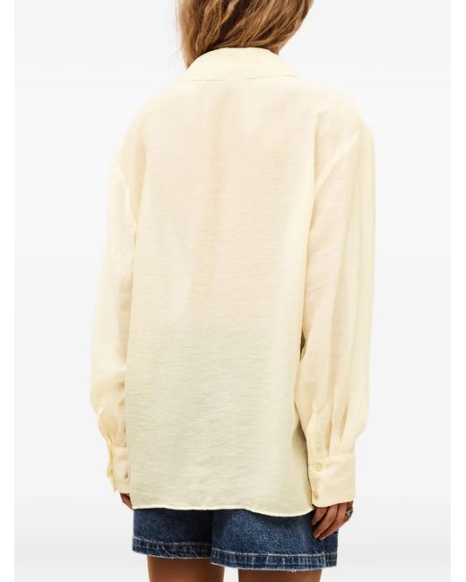Ba&sh Yellow Bao Patch-Pocket Shirt