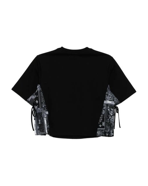 Musium Div. Black Patchwork T-Shirt