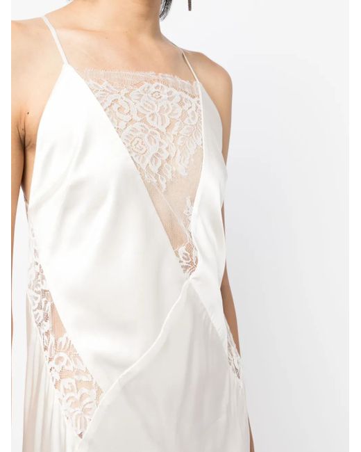 Vestido sin mangas largo Michelle Mason de color White