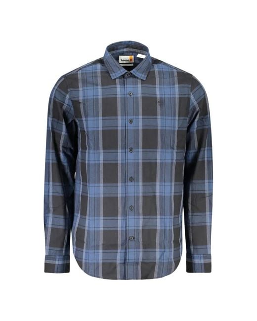 Timberland Blue Chemise À Carreaux for men