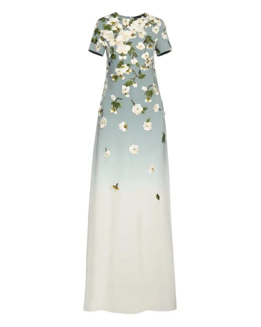 Oscar de la Renta フローラル ドレス White