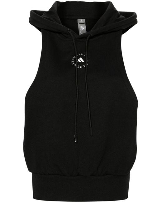 Sudadera con capucha y logo Adidas By Stella McCartney de color Black