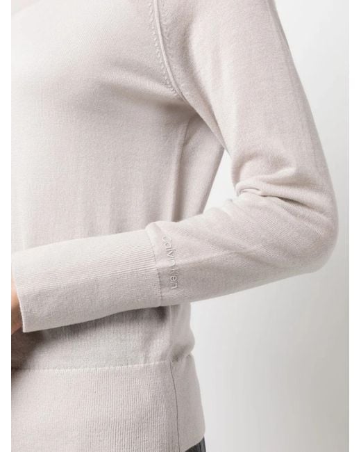 Calvin Klein Pink Fine-Knit Wool Jumper