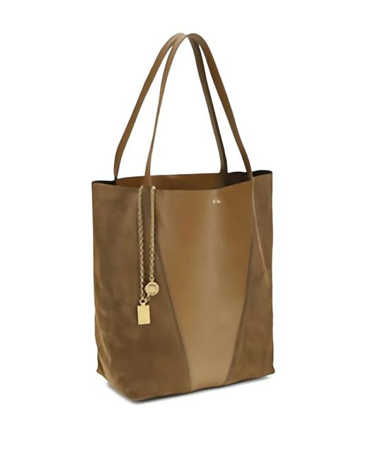 Chloé Natural Panel Charm Shoulder Bag
