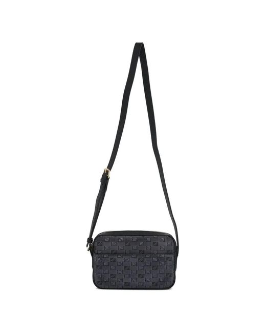 Moreau Black Savoie 24 Monogram-Pattern Crossbody Bag