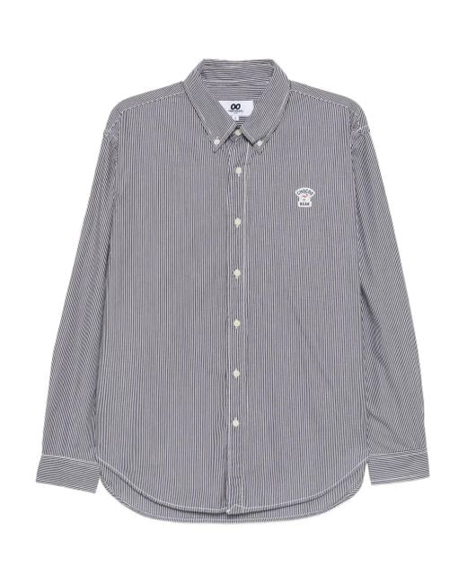 Chocoolate Gray Striped Shirt for men