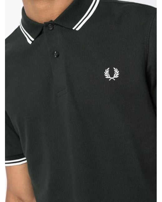 Fred Perry Black Twin Tipped Shirt for men