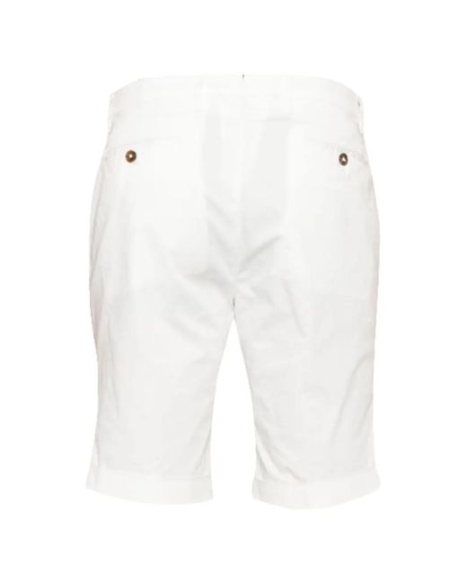 Briglia 1949 White Button Shorts for men