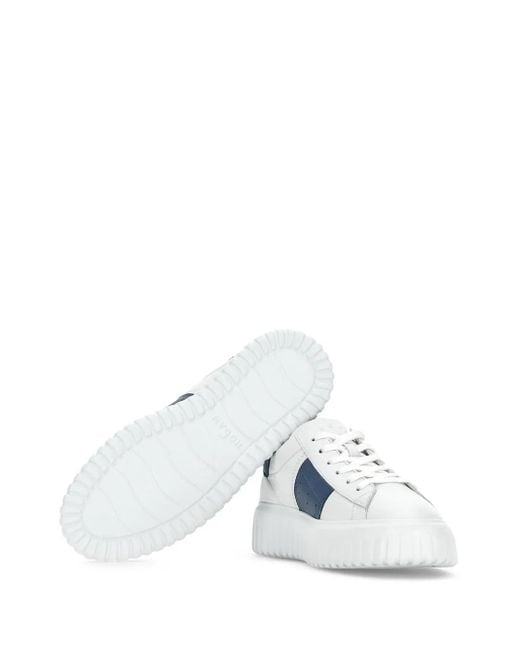 Hogan Blue Sneakers H-Stripes for men