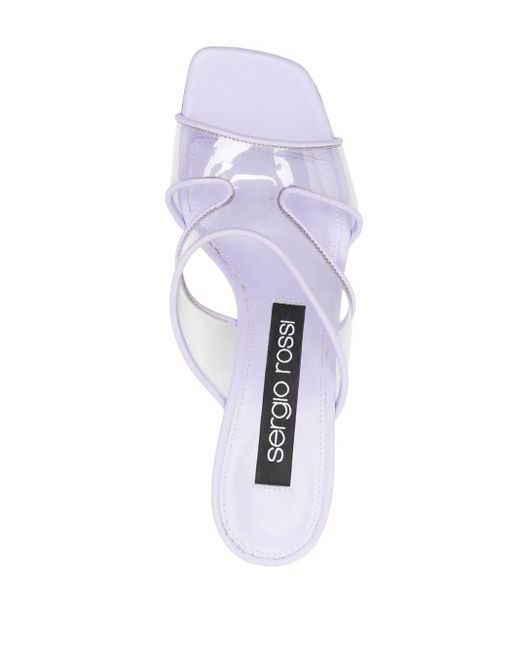 Sergio Rossi White Sr Lunettes Sandals