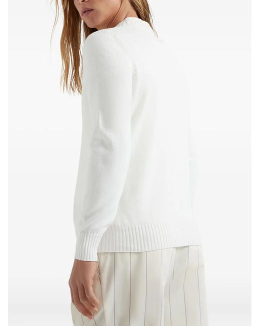 メンズ Brunello Cucinelli コットン プルオーバー White