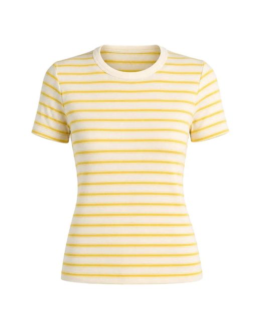 Vince Yellow Striped T-Shirt