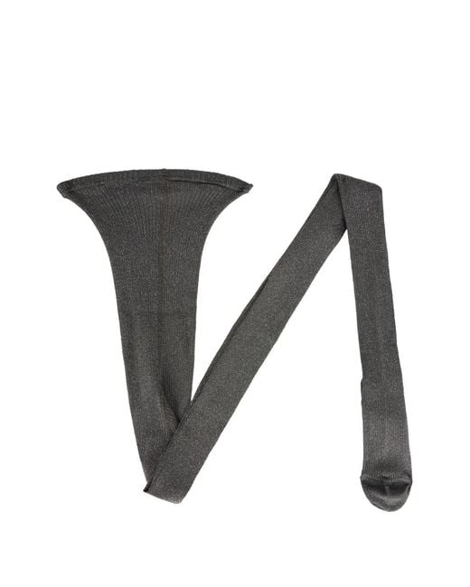 Valentino Garavani Black Ribbed Socks